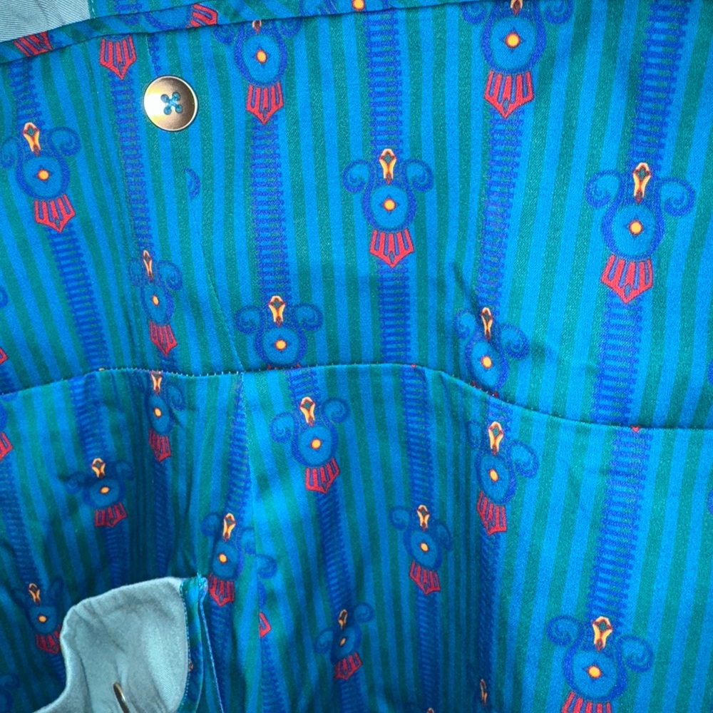 Disney Park Shop Walt Disney World Railroad Conductor Blue Coverall Dress 2X - Picture 4 of 7